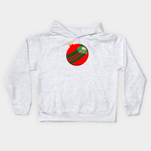 Christmas Ornament Kids Hoodie by Obstinate and Literate